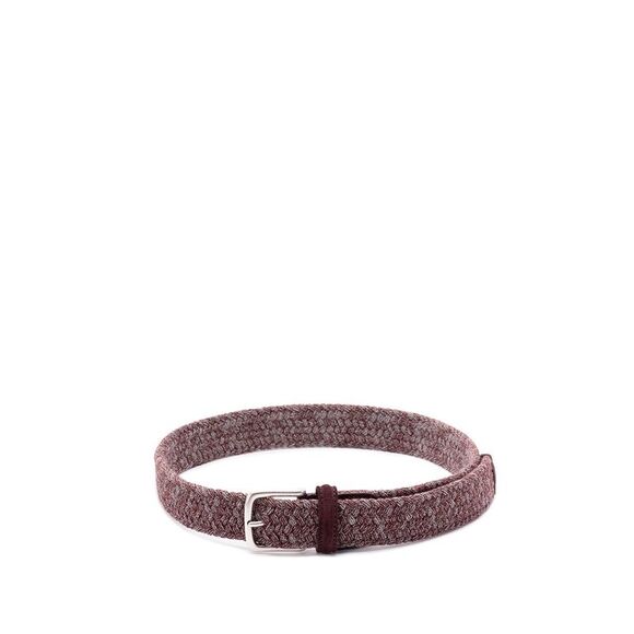 Anderson's Men Woven Belt With Suede Details